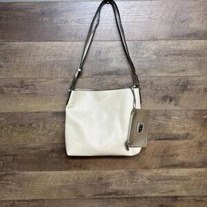 Stone & Company Large Tote Bag Purse With Wallet-Cream Color-14x12x3